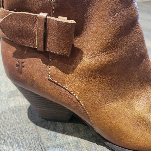 Frye Brown Leather Ankle Boots - Picture 11 of 16